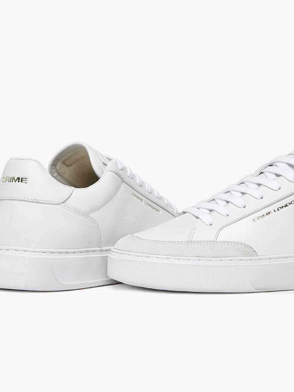 CRIME LONDON Sneakers Eclipse 17670PP6 Uomo Pelle Bianco