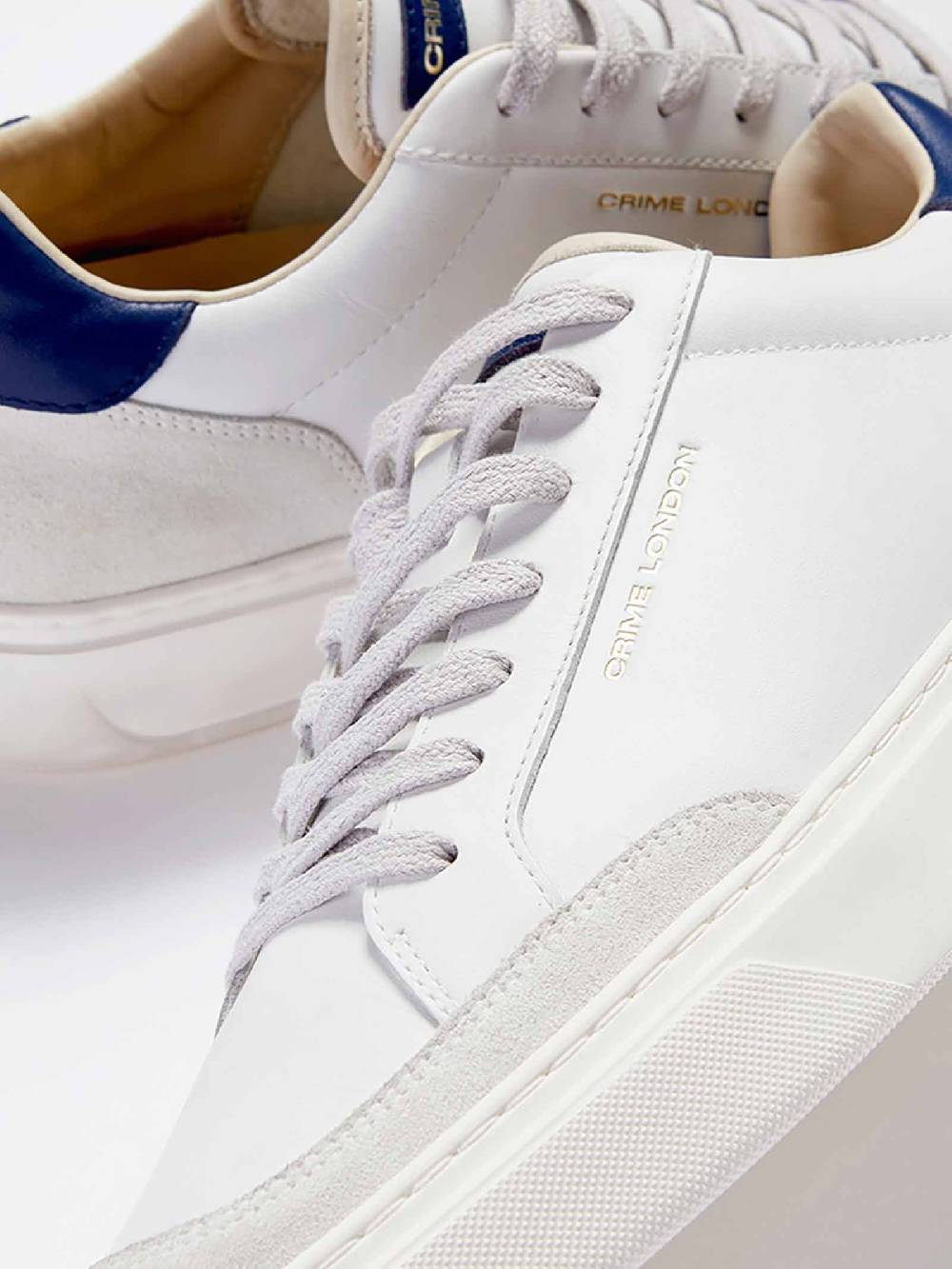 CRIME LONDON Sneakers ECLIPSE 17673PP6 Uomo Pelle Bianco