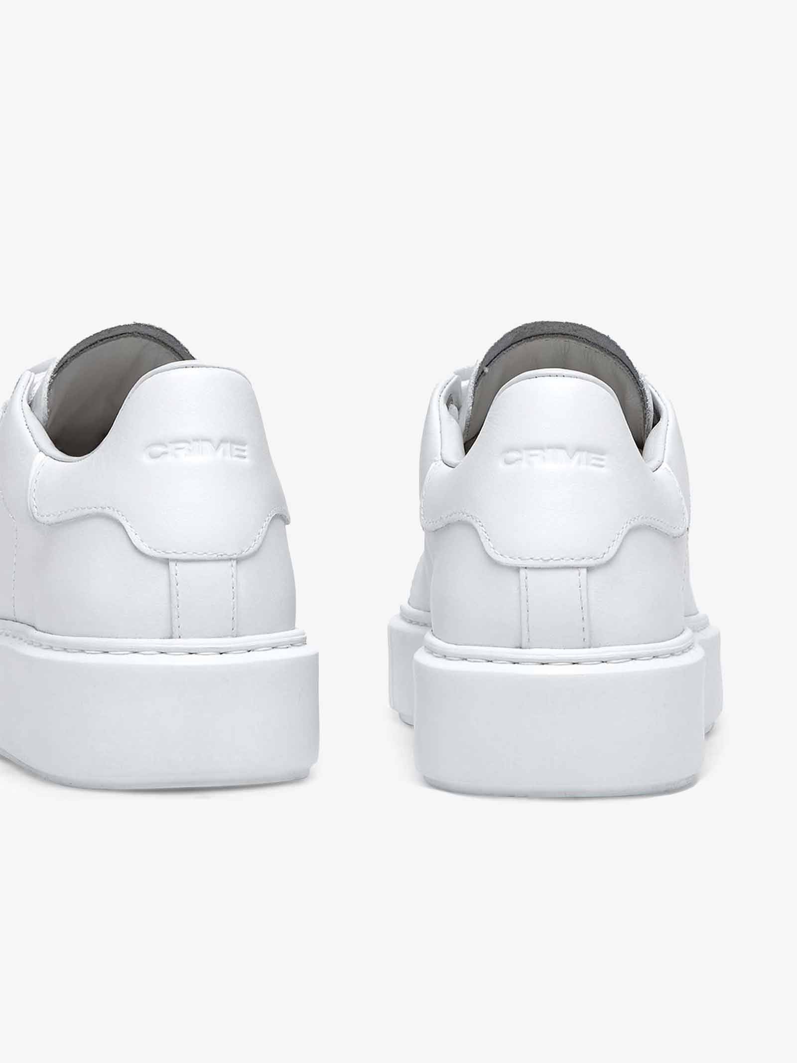 CRIME LONDON Sneakers Elevate 28707AA6 Donna In Pelle Bianco