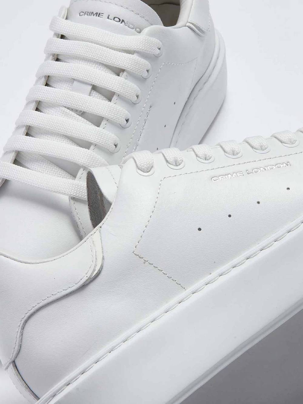 CRIME LONDON Sneakers Elevate 28707AA6 Donna In Pelle Bianco