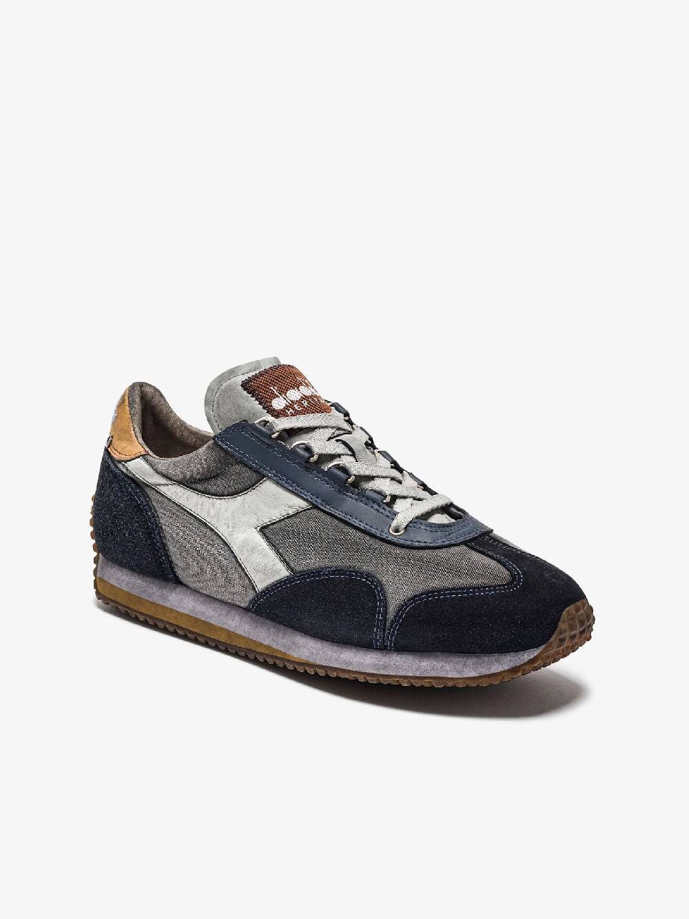 DIADORA Sneakers EQUIPE H DIRTY STONE WASH EVO 201.174736_ Uomo Pelle Blu