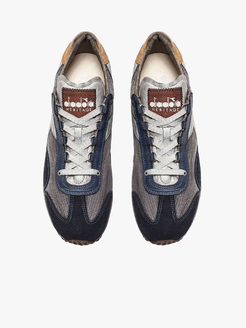 DIADORA Sneakers EQUIPE H DIRTY STONE WASH EVO 201.174736_ Uomo Pelle Blu