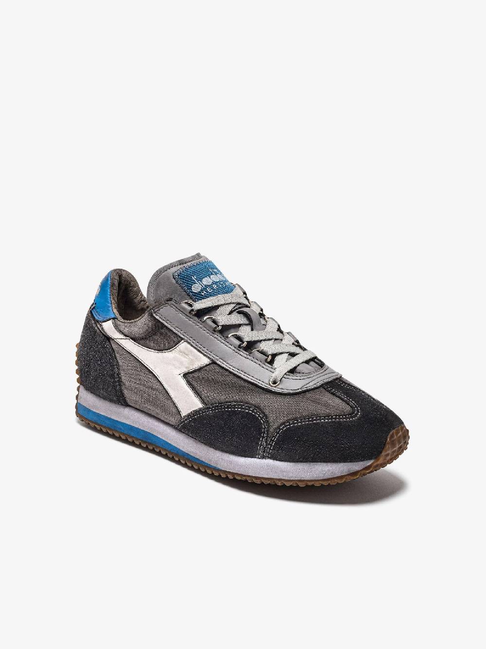 DIADORA Sneakers EQUIPE H DIRTY STONE WASH EVO 201.174736_ Uomo Pelle Grigio