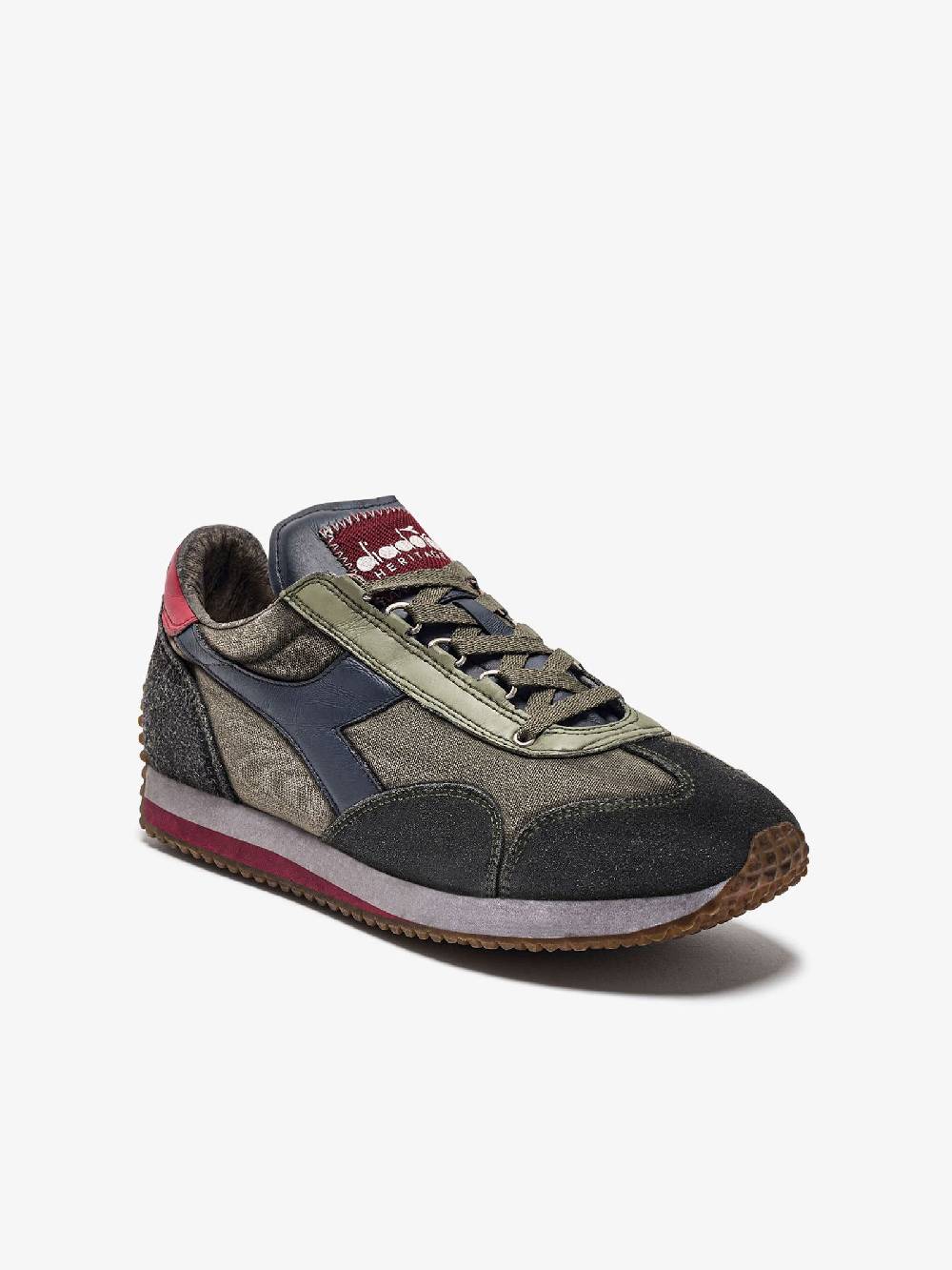 DIADORA Sneakers EQUIPE H DIRTY STONE WASH EVO 201.174736_ Uomo Pelle Multicolor
