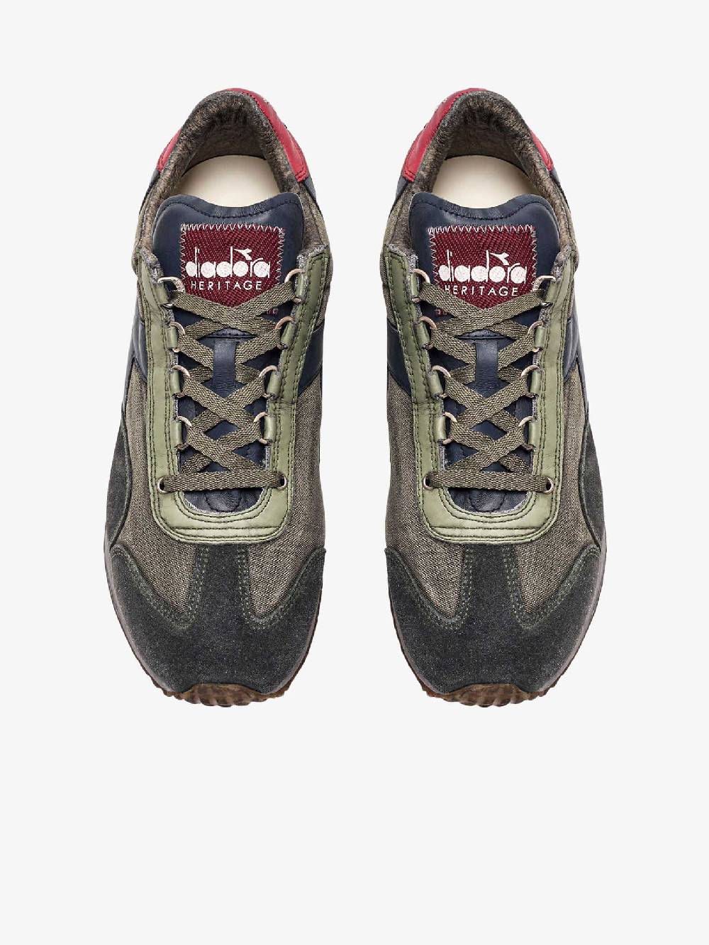 DIADORA Sneakers EQUIPE H DIRTY STONE WASH EVO 201.174736_ Uomo Pelle Multicolor