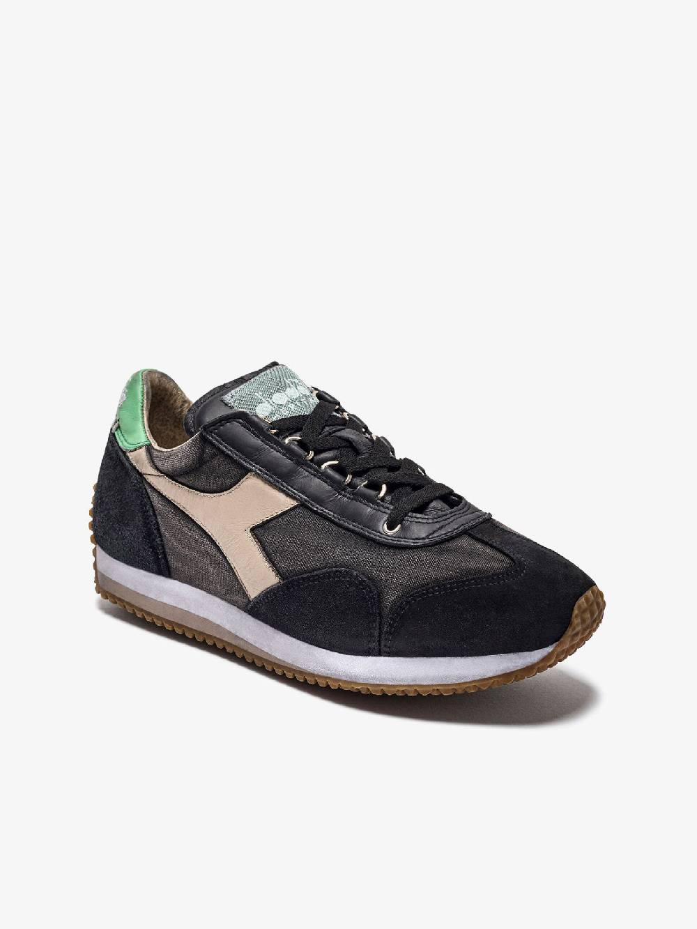 DIADORA Sneakers EQUIPE H DIRTY STONE WASH EVO 201.174736_ Uomo Pelle Nero