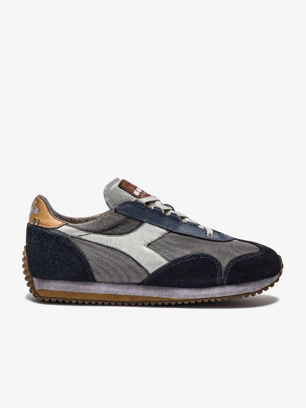DIADORA Sneakers EQUIPE H DIRTY STONE WASH EVO 201.174736_ uomo pelle blu