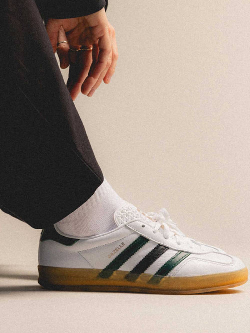 ADIDAS Sneakers GAZELLE INDOOR W IE2957 Pelle Bianco