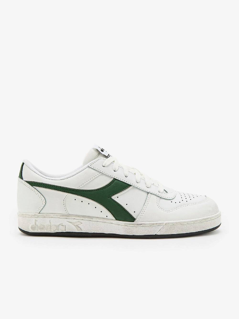 DIADORA Sneakers Magic Basket Low Icona uomo bianco/verde