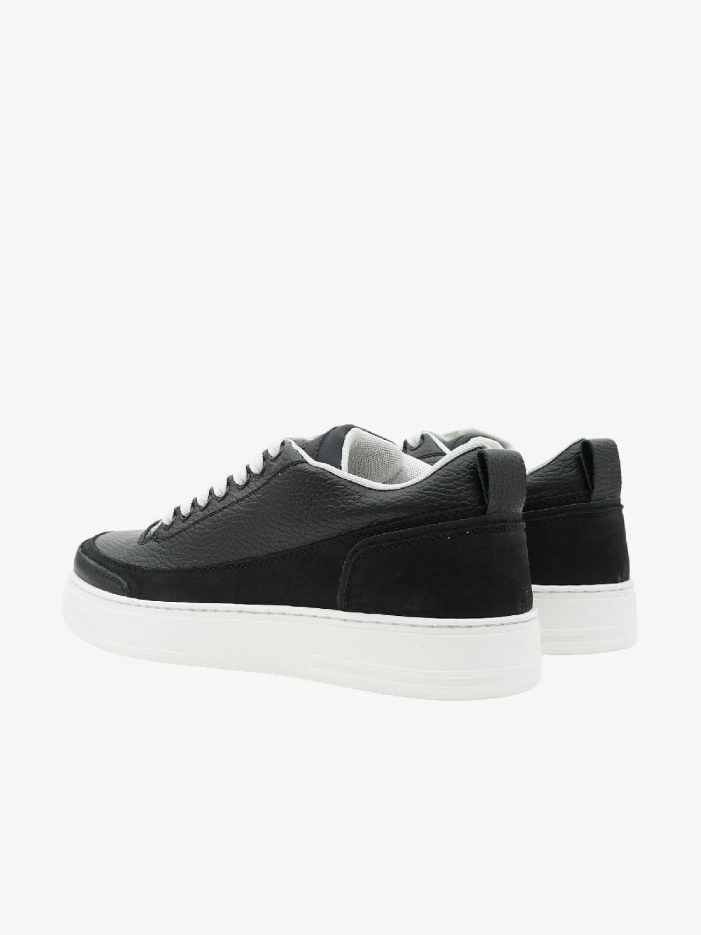 ANDREWE Sneakers MS300 Uomo In Pelle Bottalata Nera