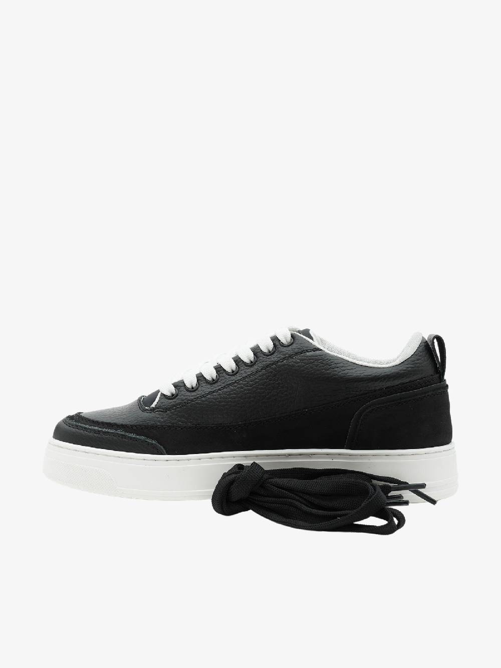ANDREWE Sneakers MS300 Uomo In Pelle Bottalata Nera