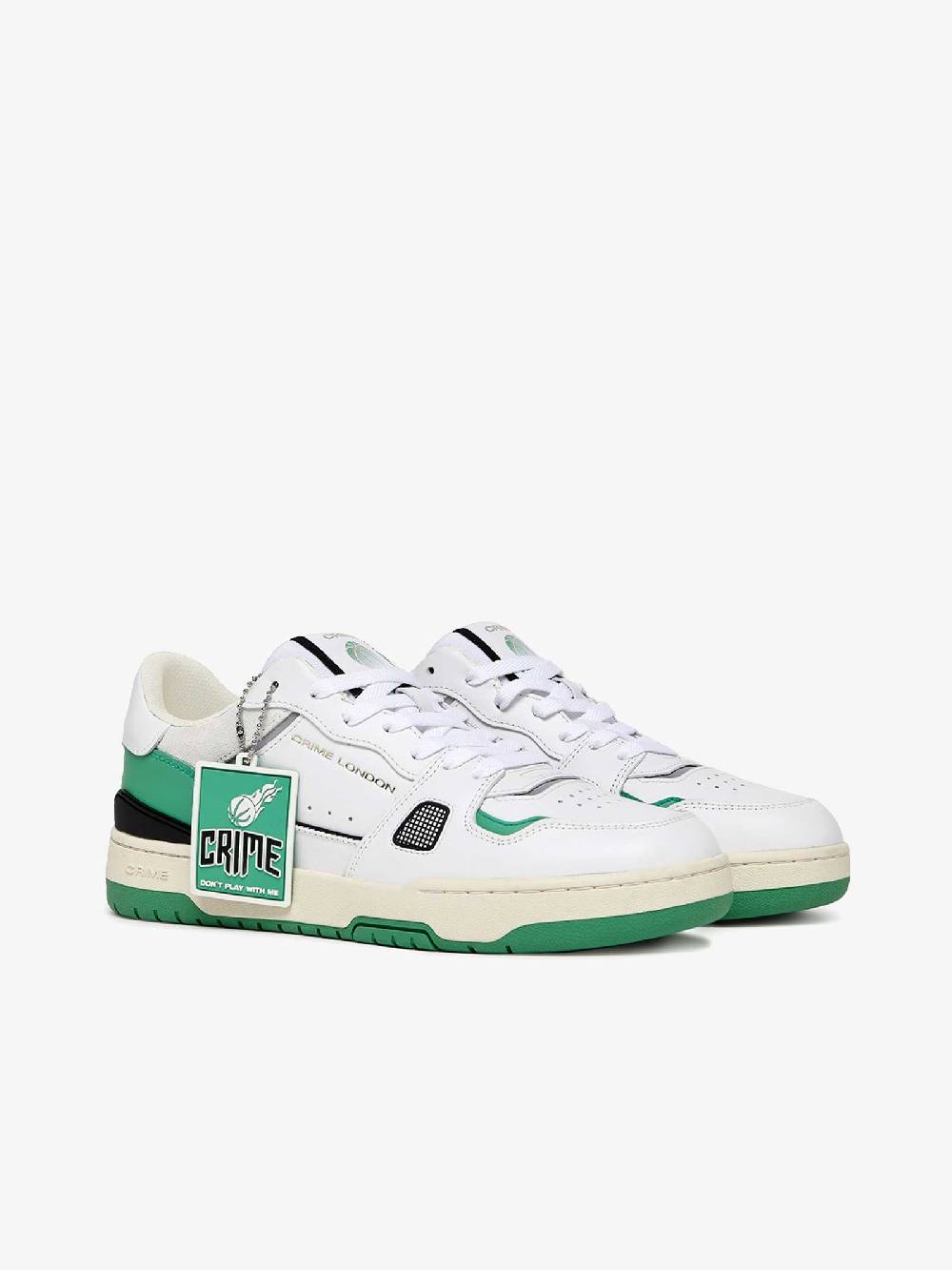 CRIME LONDON Sneakers OffCourt 17300PP6 Uomo In Pelle Verde