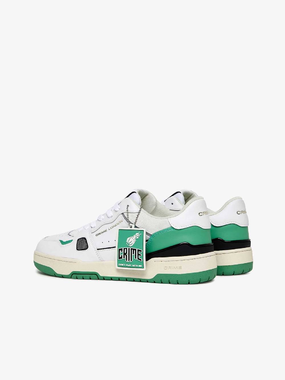 CRIME LONDON Sneakers OffCourt 17300PP6 Uomo In Pelle Verde
