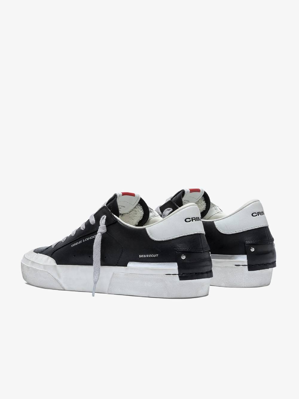 CRIME LONDON Sneakers Recut 17050PP6 Uomo In Pelle Nero