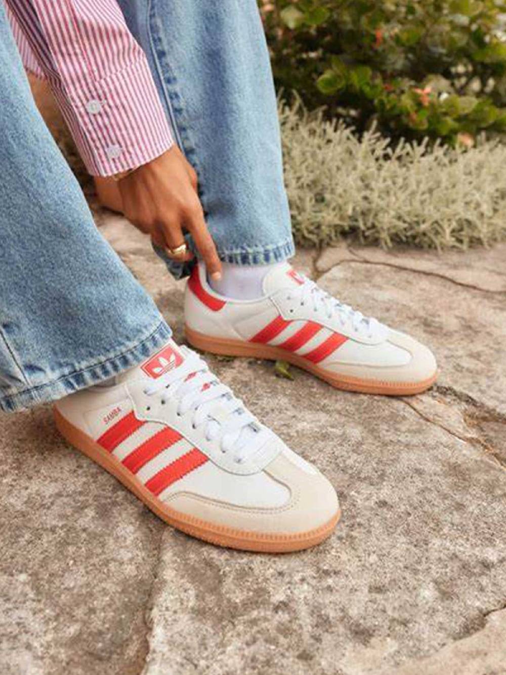 ADIDAS Sneakers Samba OG W IF6513 Unisex Bianco/rosso