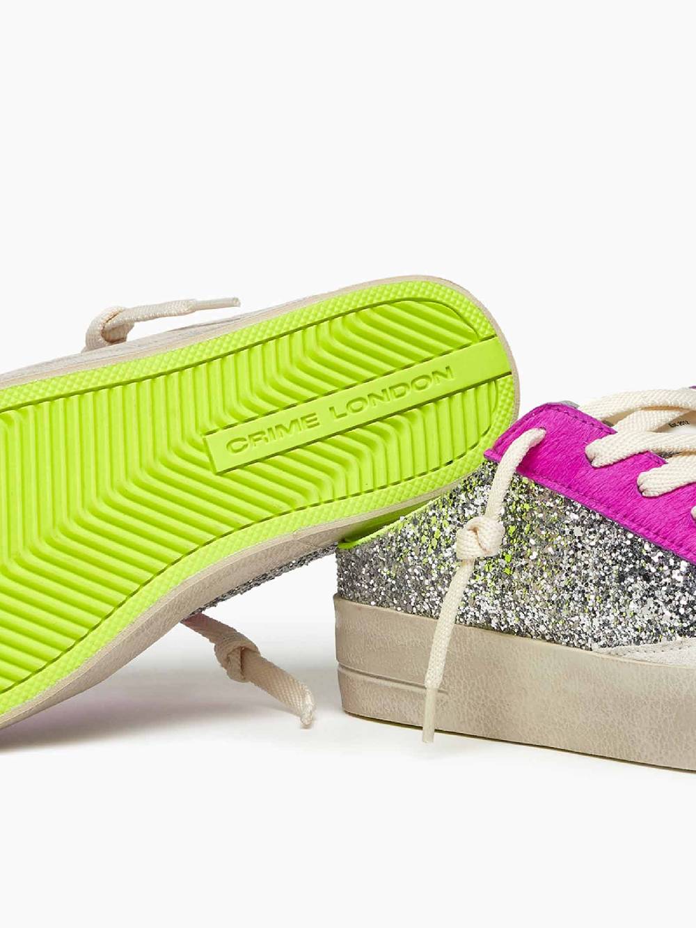 CRIME LONDON Sneakers Sk8Deluxe 27171PP6 Donna In Pelle Multicolore