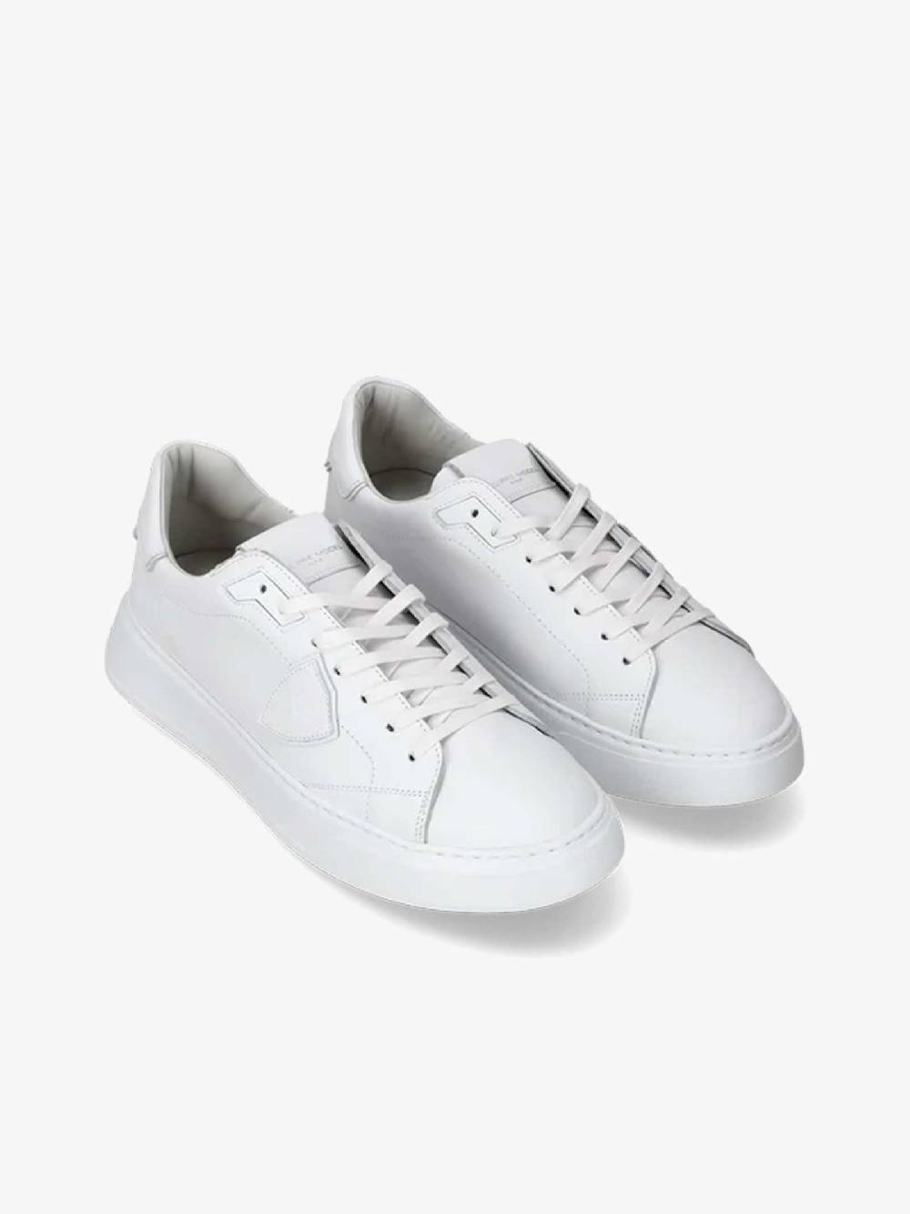 PHILIPPE MODEL Sneakers Temple Low BTLU Uomo In Pelle Bianco