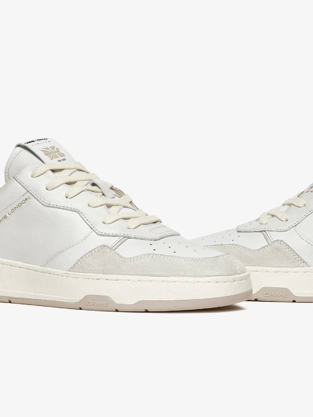 CRIME LONDON Sneakers Timeless 17200PP6 Uomo In Pelle Bianco