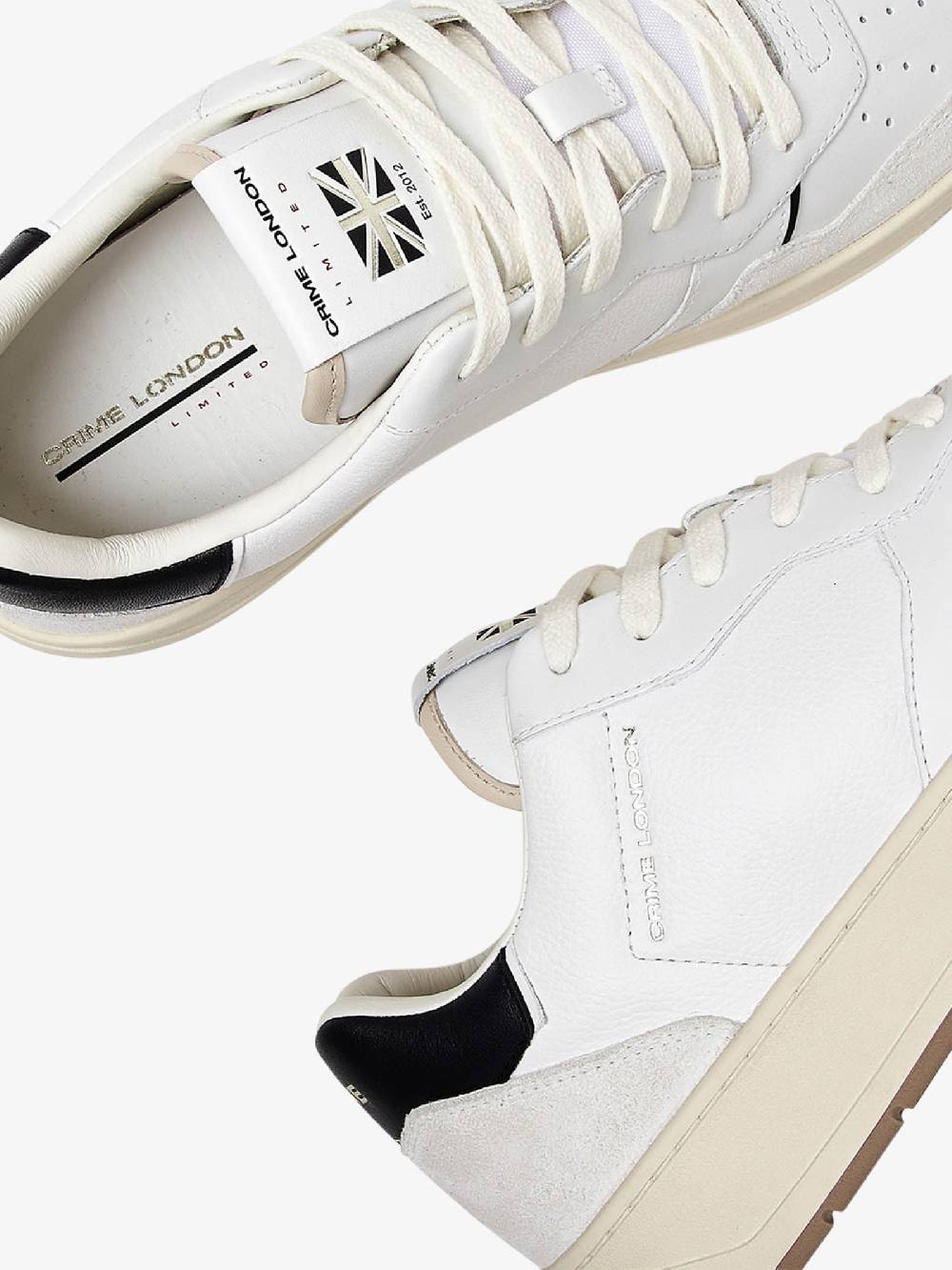 CRIME LONDON Sneakers Timeless 17201PP6 Uomo In Pelle Bianco