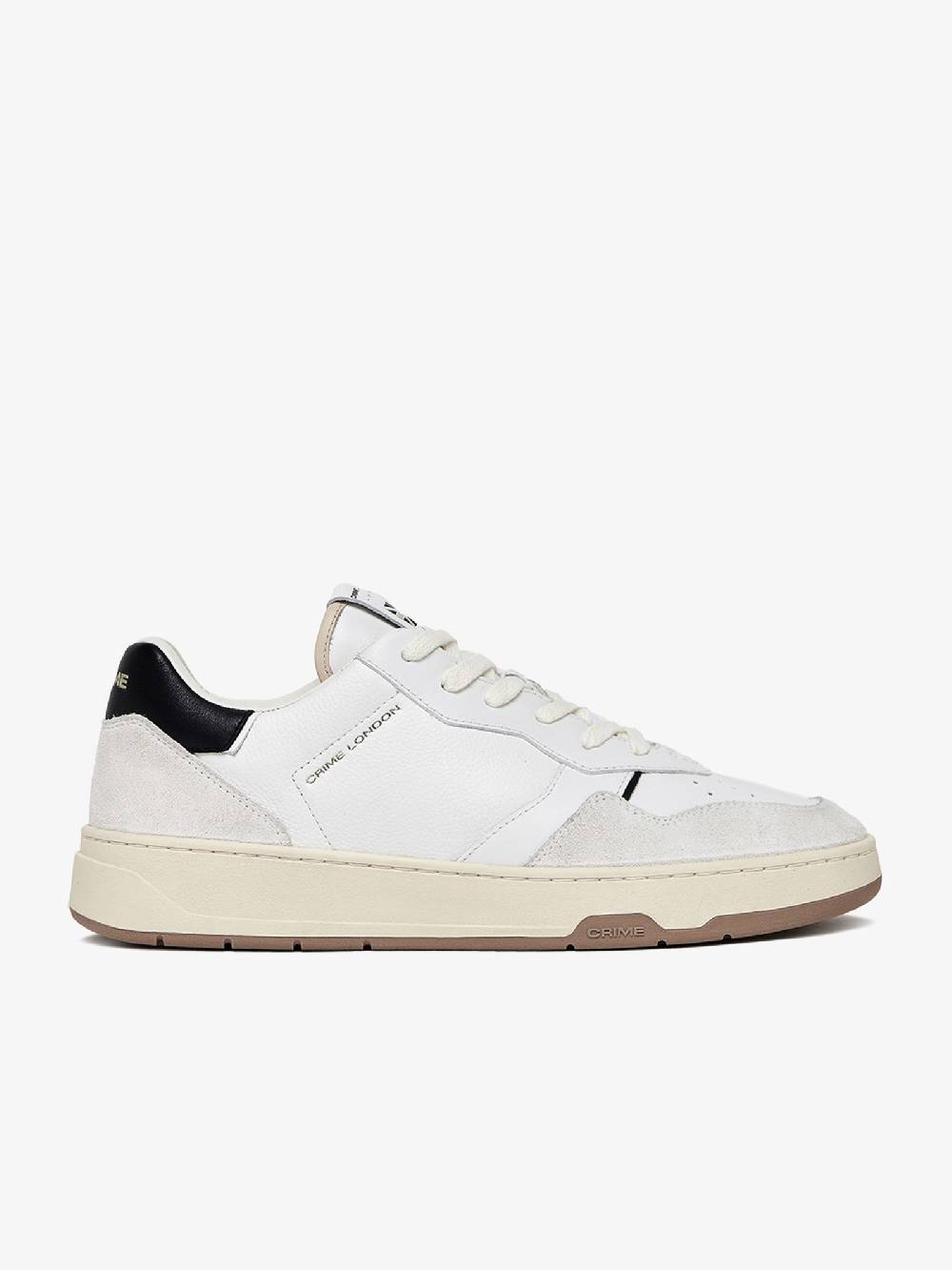 CRIME LONDON Sneakers Timeless 17201PP6 uomo in pelle bianco