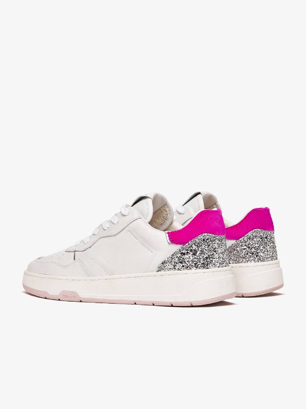 CRIME LONDON Sneakers Timeless 27201PP6 Donna In Pelle Bianco