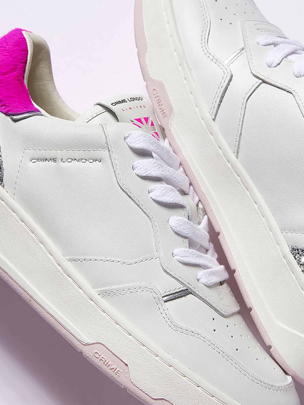 CRIME LONDON Sneakers Timeless 27201PP6 Donna In Pelle Bianco