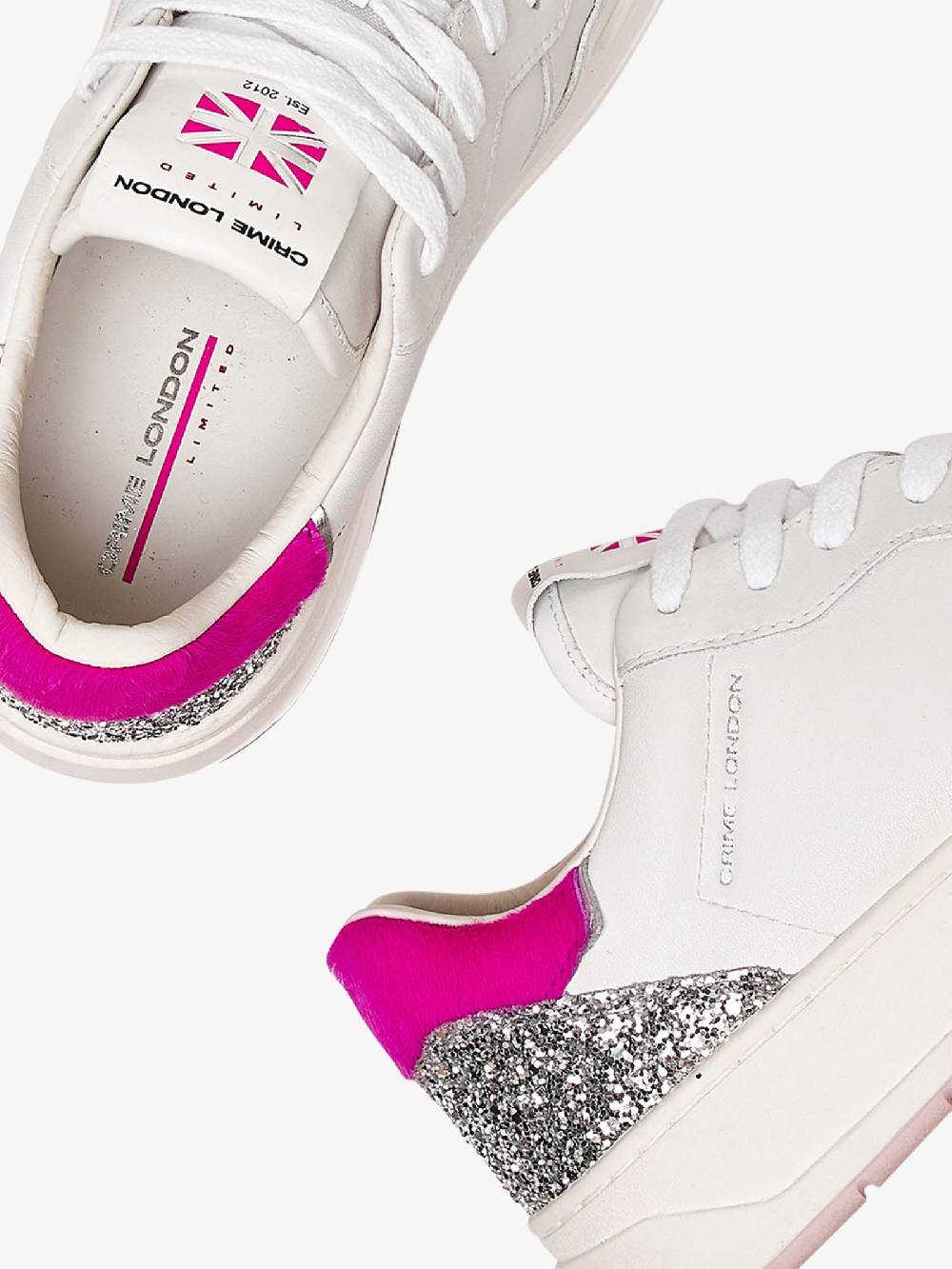 CRIME LONDON Sneakers Timeless 27201PP6 Donna In Pelle Bianco