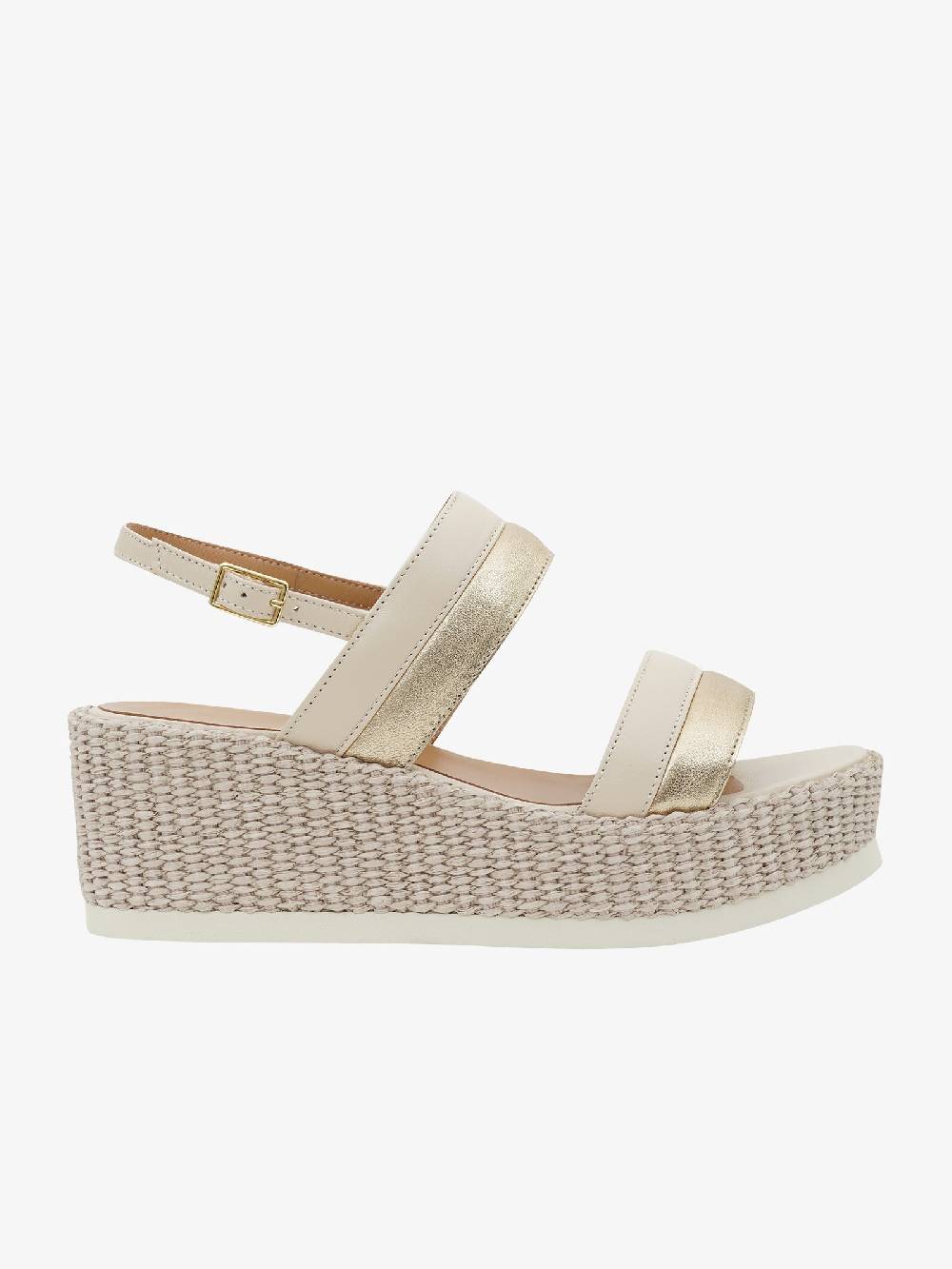 SORELLI Sandali con zeppa 2159 Jil donna laminato