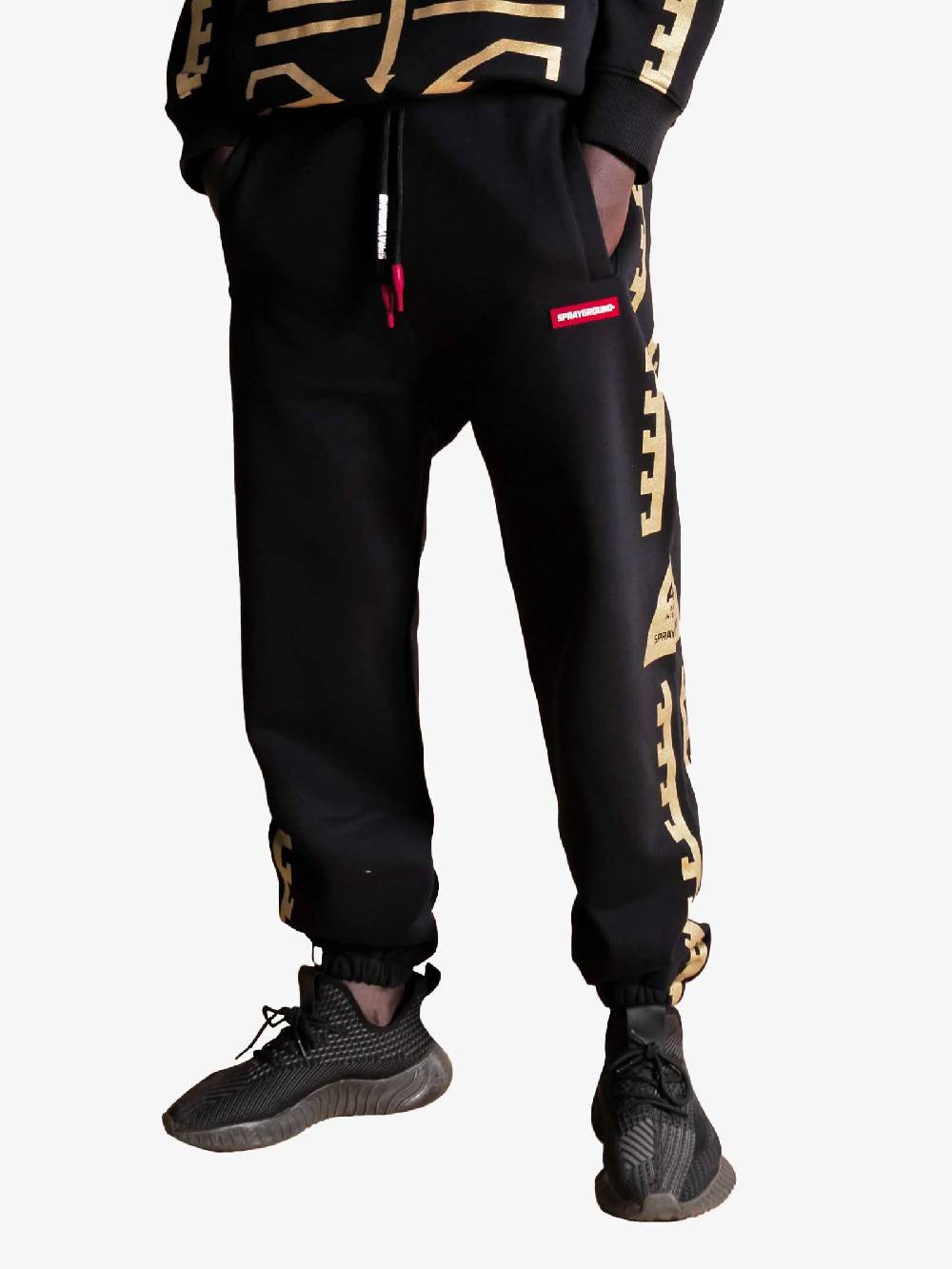 SPRAYGROUND Joggers Golden A.I Uomo In Cotone Nero