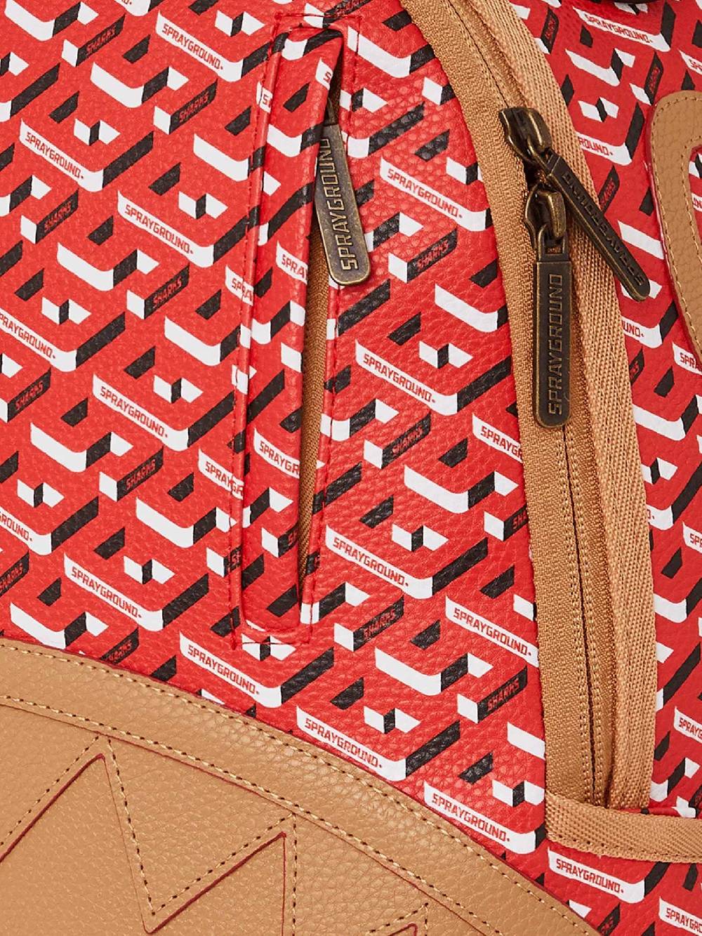 SPRAYGROUND Zaino 3DSG 910B5432NSZ Rosso