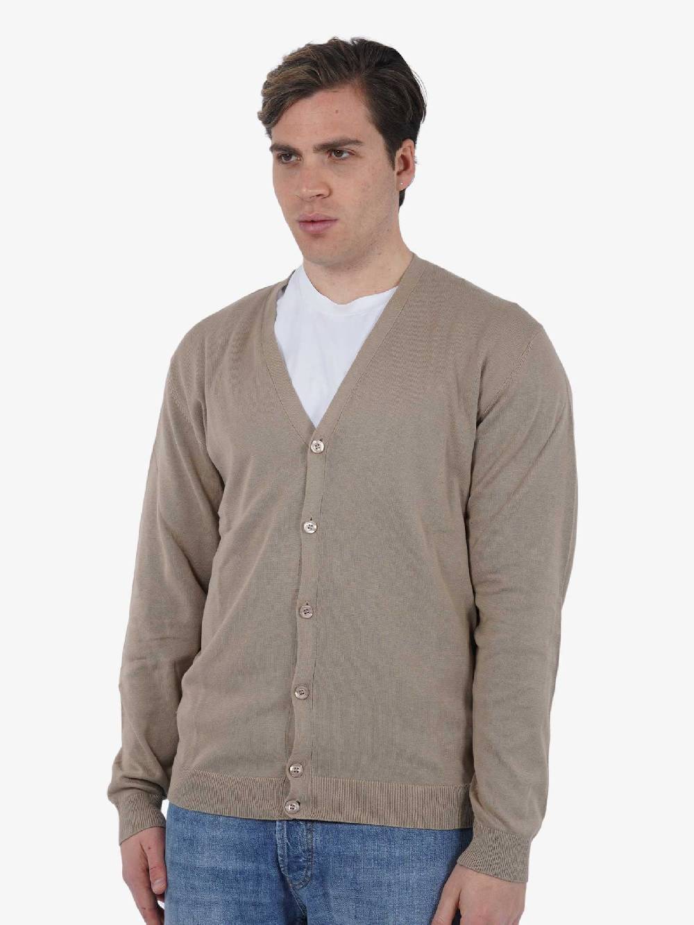 SSEINSE Cardigan ME2659SS Uomo Cotone Beige