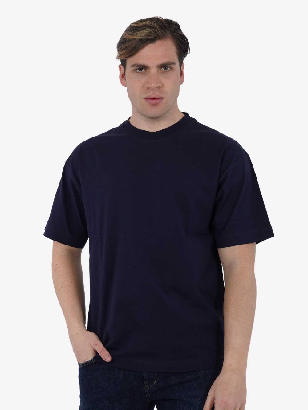 SSEINSE T-shirt M/M TE2656SS uomo cotone blu