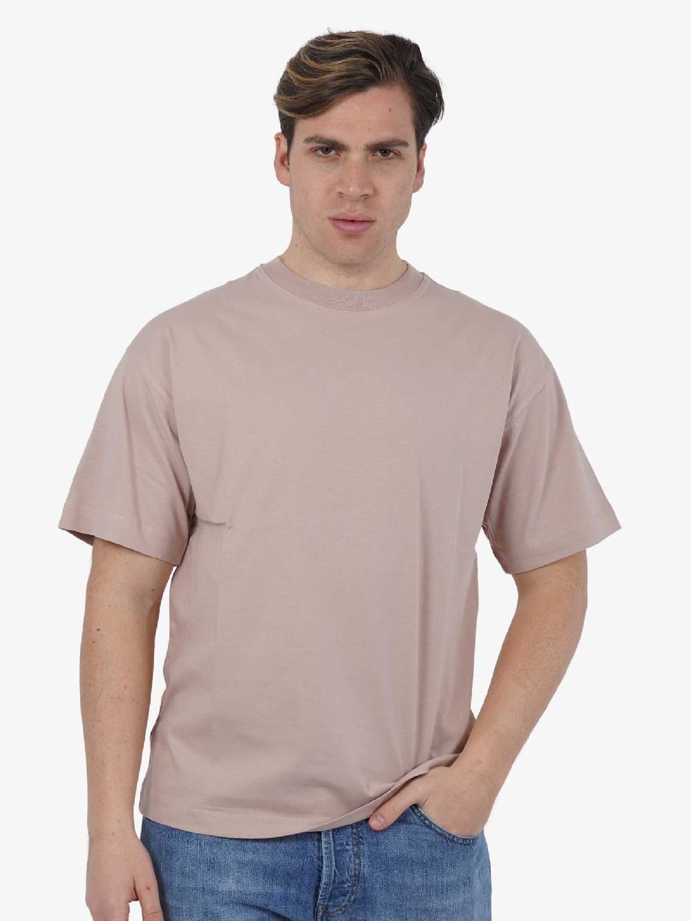 SSEINSE T-shirt M/M TE2656SS Uomo Cotone Rosa