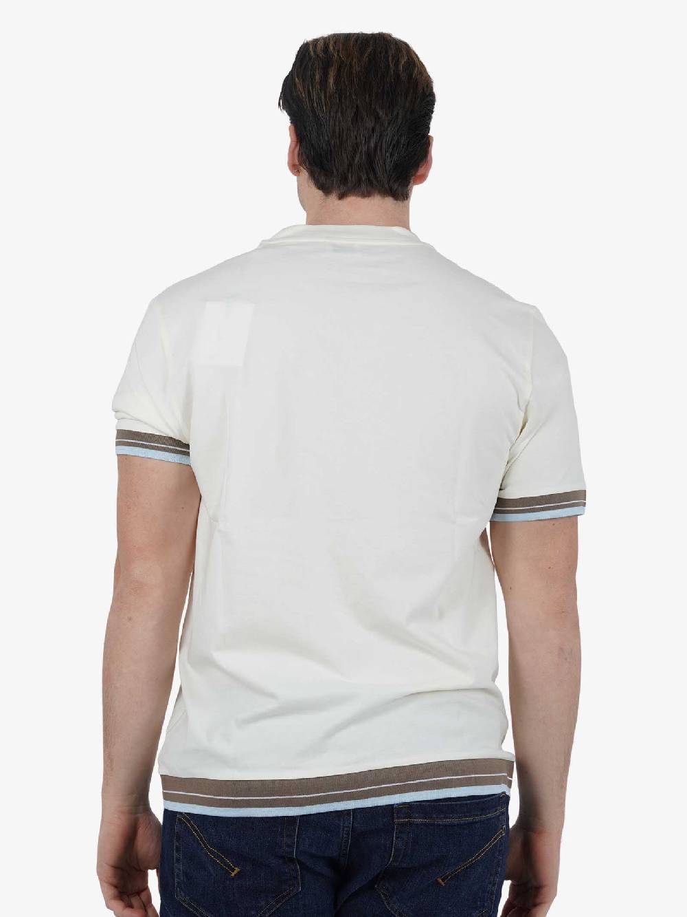 SSEINSE T-shirt M/M TE2676SS Uomo Cotone Panna