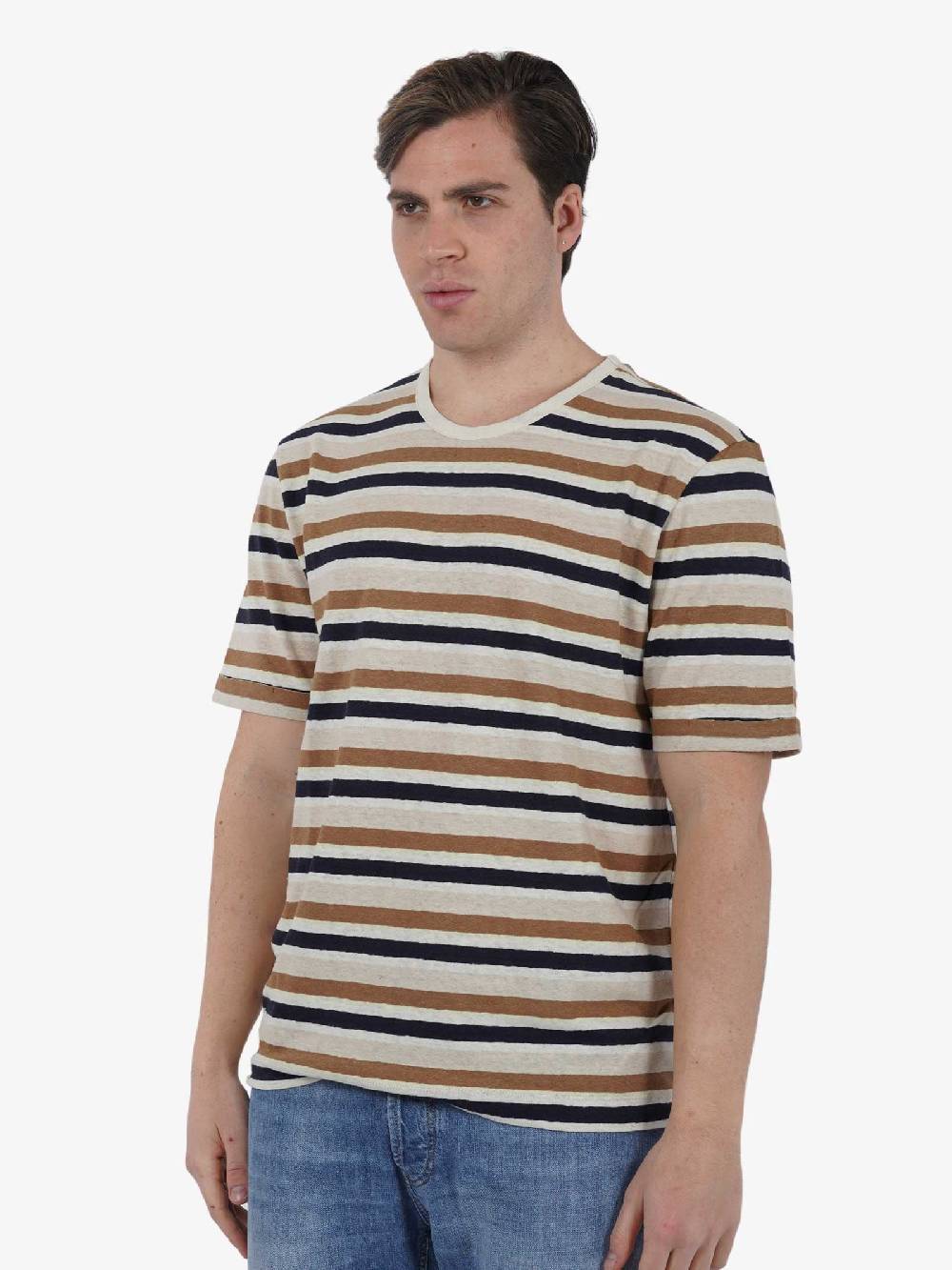 SSEINSE T-shirt M/M TE2677SS Uomo Cotone Beige