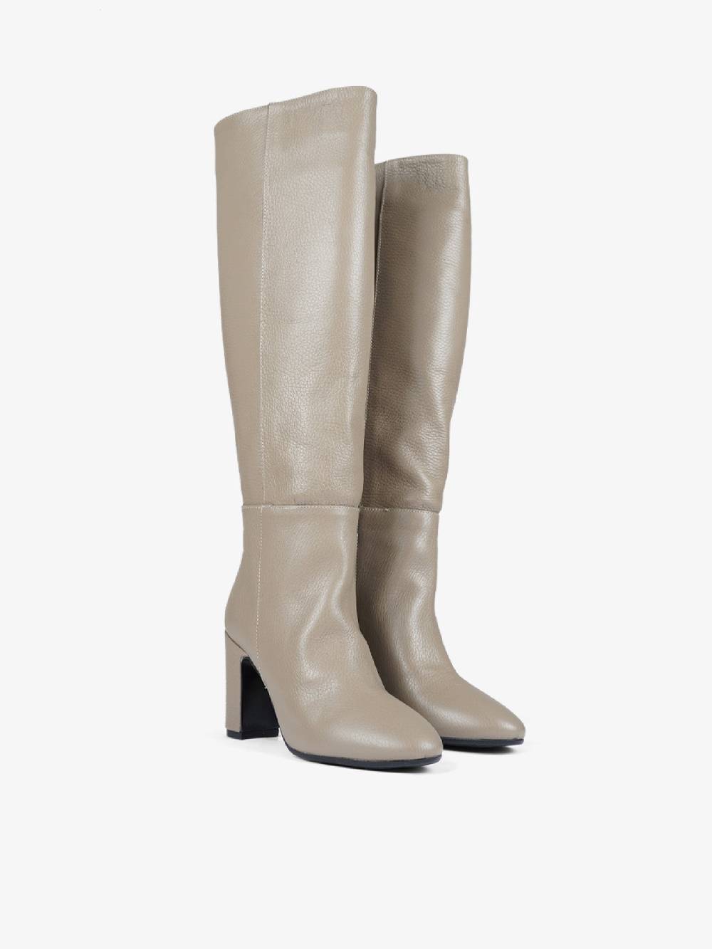 ISABEL FERRANTI Stivale CAS1 Donna In Pelle Bottolata Beige