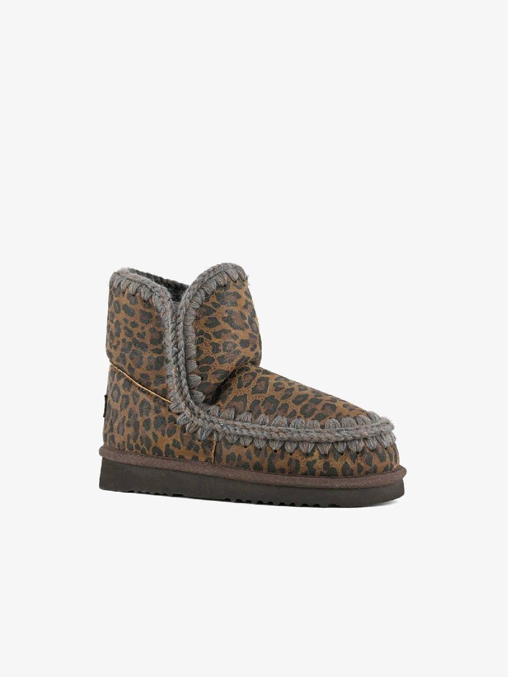 MOU Stivaletti Eskimo 18 Donna Stampa Leopardata Vintage