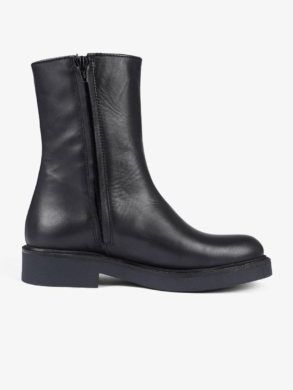 GIANLUCA GIORDANO Stivaletti F058-552 Donna In Pelle Di Vitello Nero
