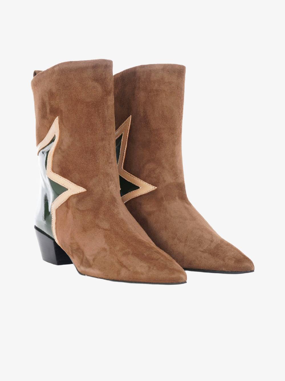 MARC ELLIS Stivaletti Texani MT-257 Donna Camoscio Bruciato