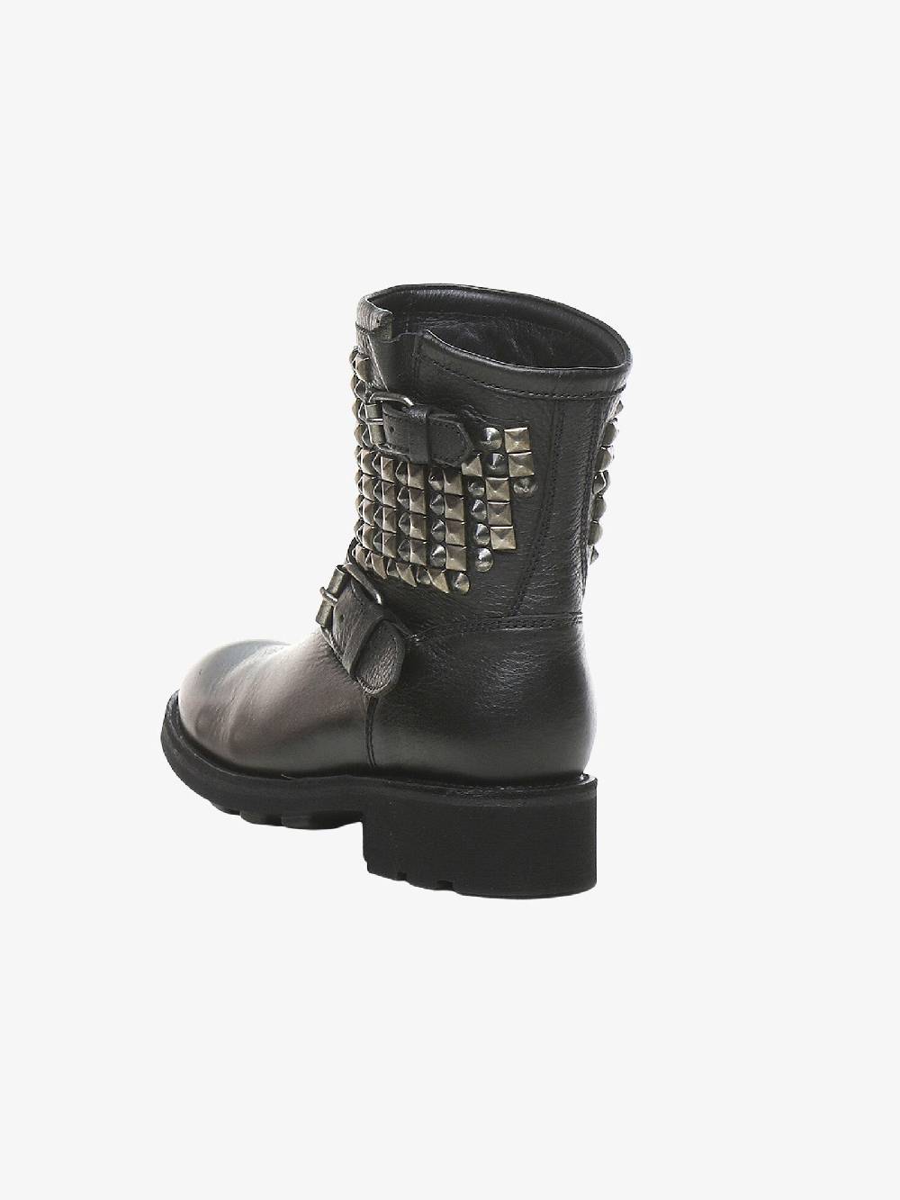 ASH Stivaletto Con Borchie TENNESSE01 Donna In Pelle Nero