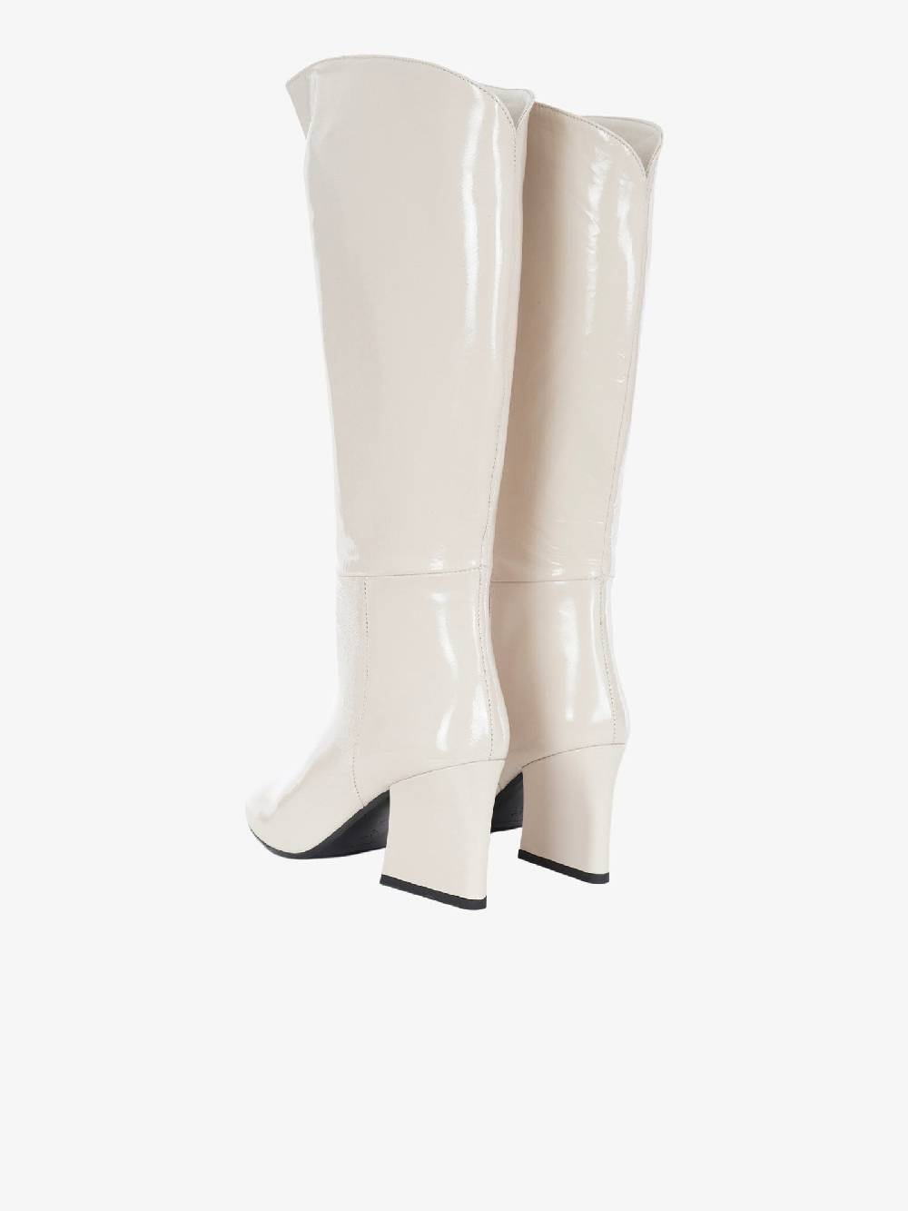 MARC ELLIS Stivali Al Ginocchio MT-232 Donna In Pelle Lucida Bianco