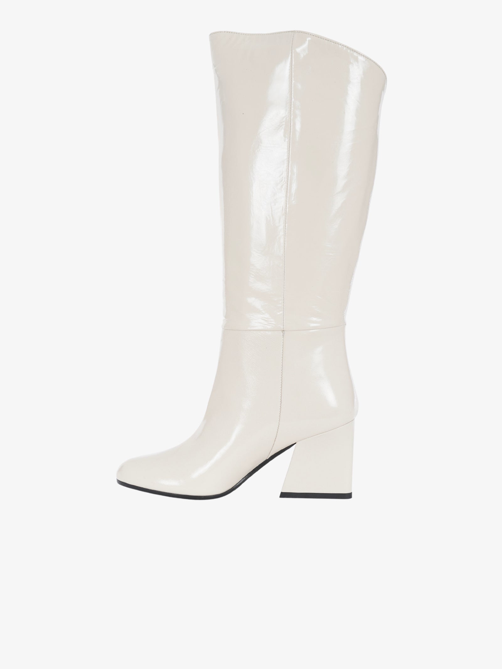 MARC ELLIS Stivali Al Ginocchio MT-232 Donna In Pelle Lucida Bianco