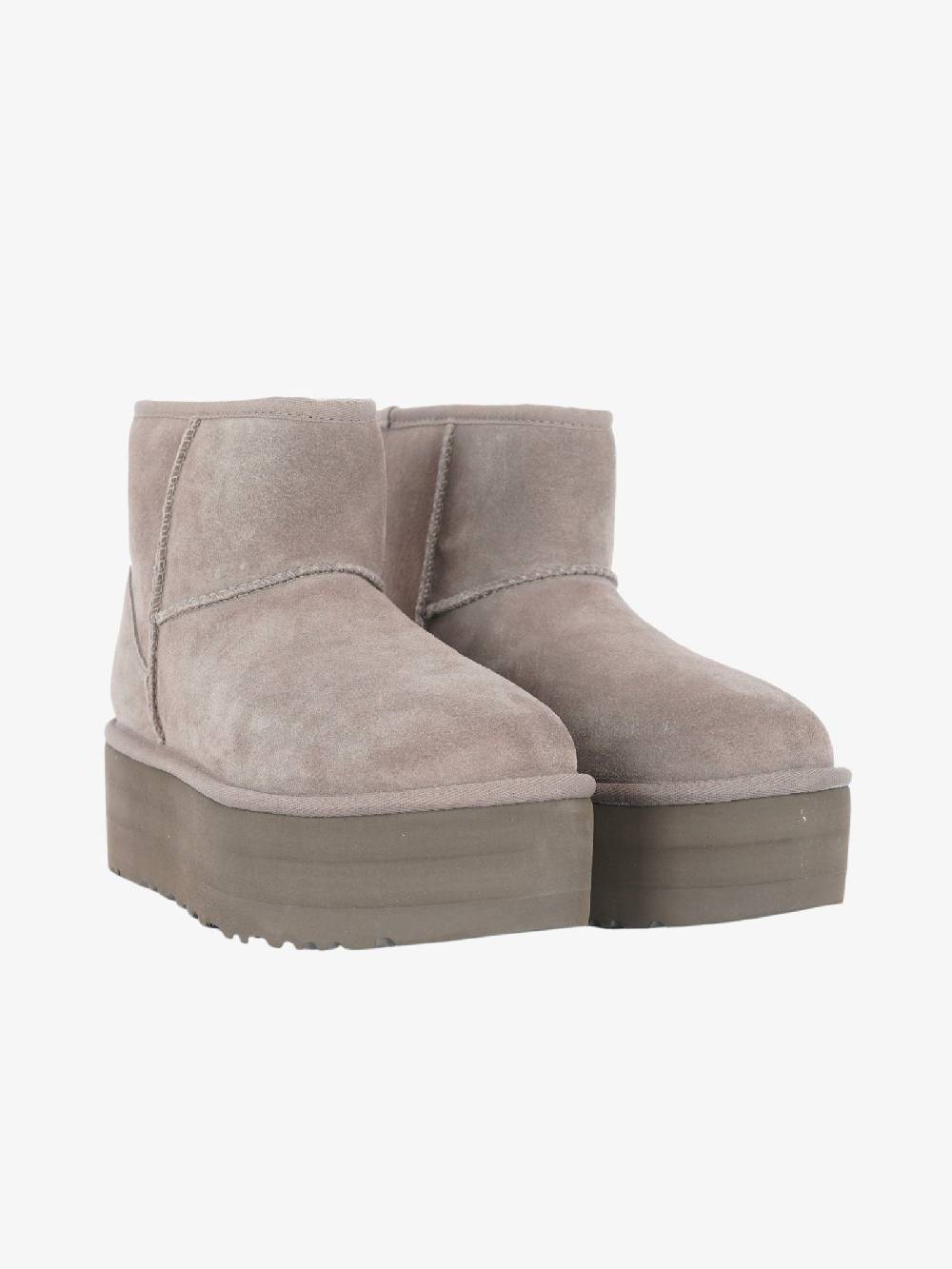 UGG Stivali Con Plateau Classic Mini 1134991 Donna Grigio/marrone
