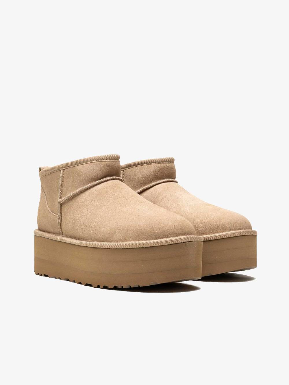 UGG Stivali Con Plateau Classic Ultra Mini 1135092 Donna Marrone Scuro