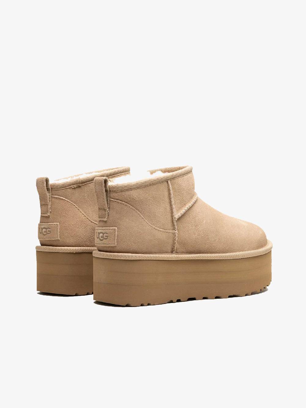UGG Stivali Con Plateau Classic Ultra Mini 1135092 Donna Marrone Scuro