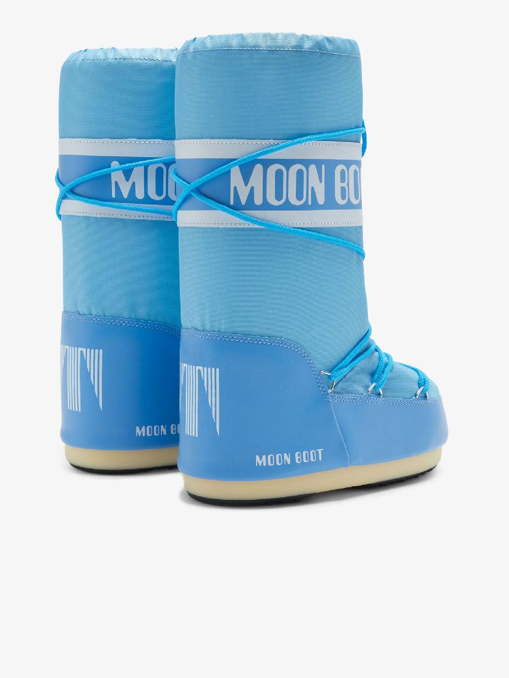 MOON BOOT Stivali Icon Donna In Nylon 088 Blu Alaska
