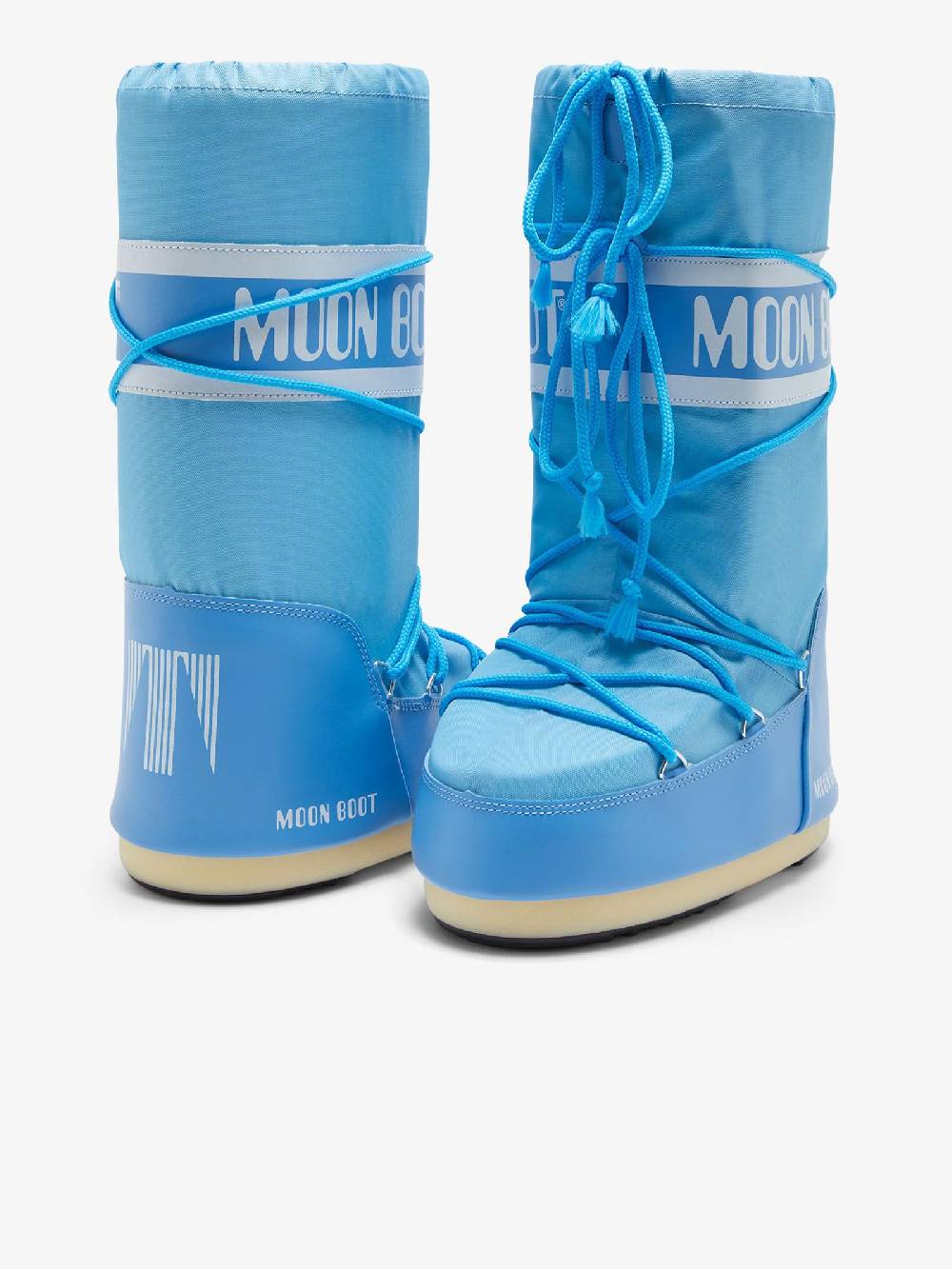 MOON BOOT Stivali Icon Donna In Nylon 088 Blu Alaska