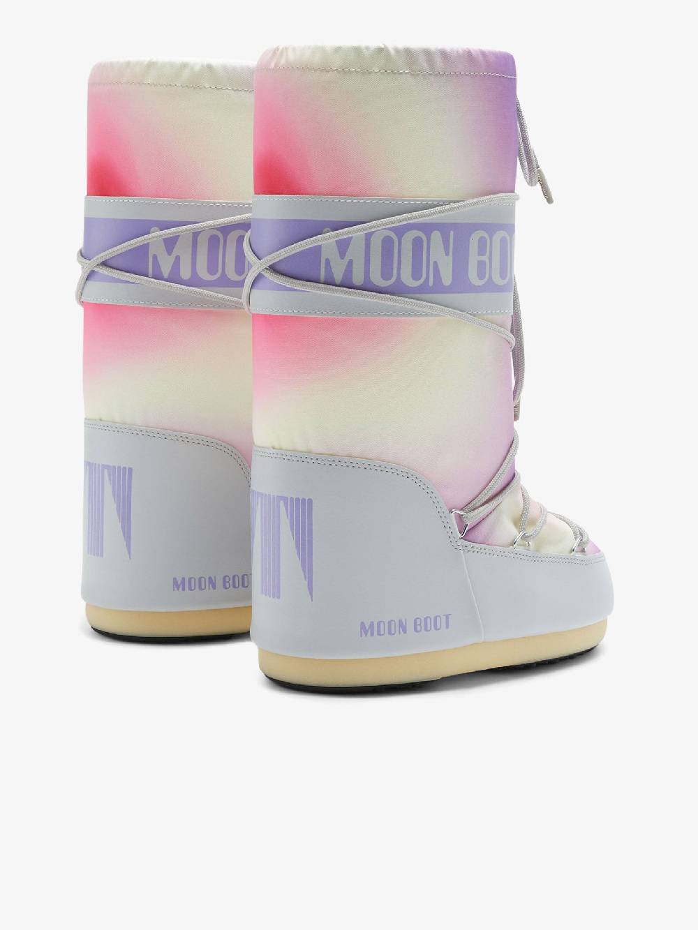 MOON BOOT Stivali Icon Tie-Dye Donna 002 Ghiacciaio Grigio