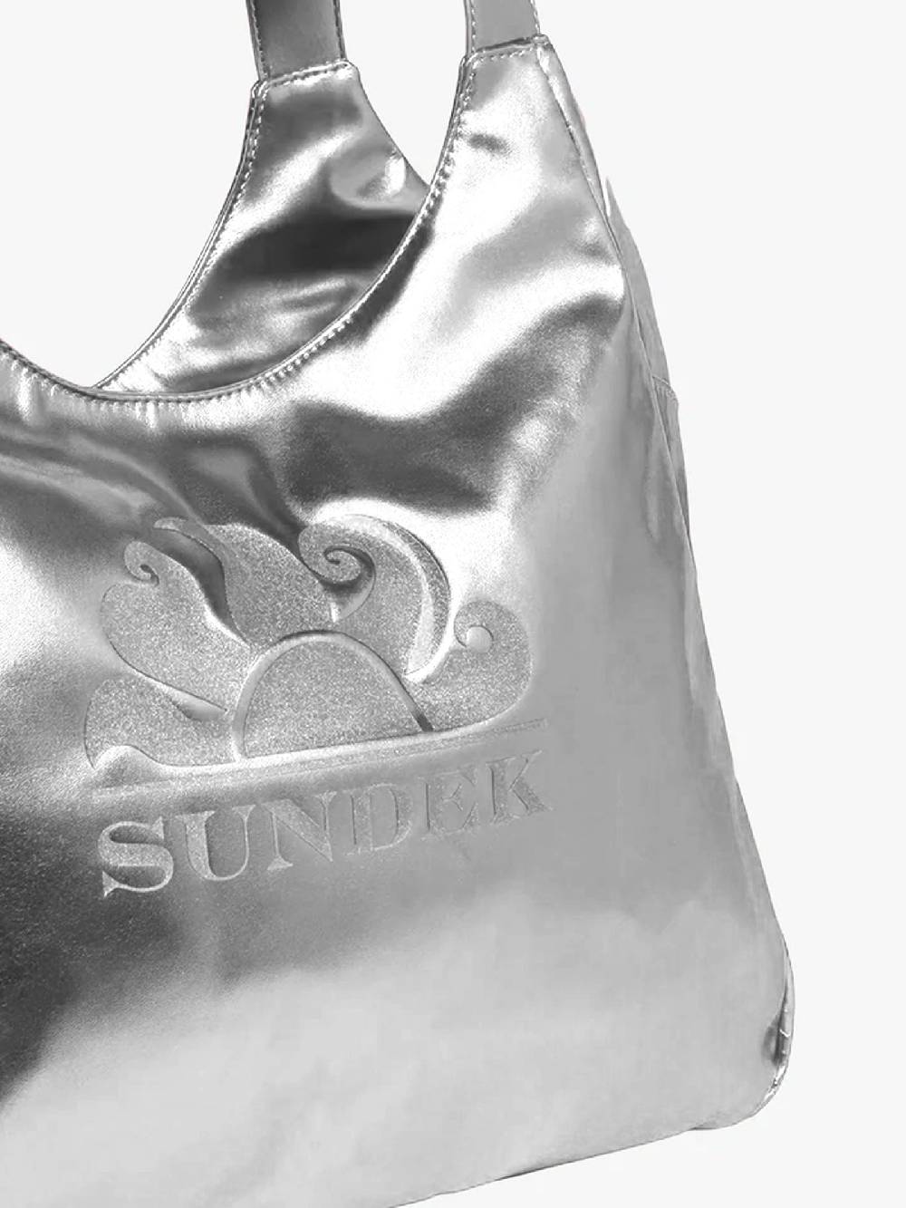 SUNDEK Borsa A Spalla CHEL BAG Donna Argento