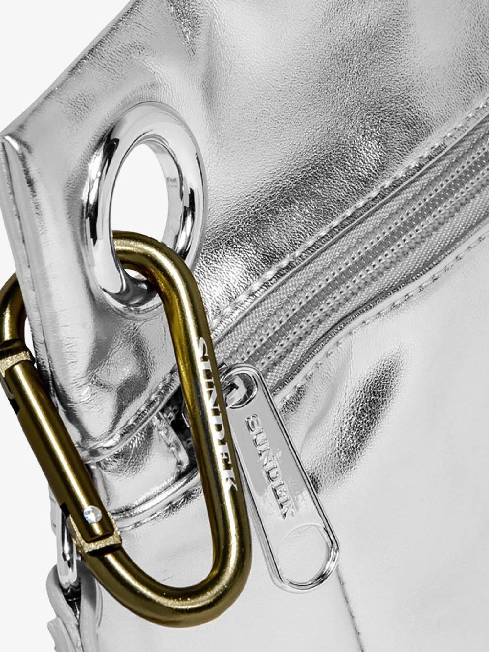 SUNDEK Pochette Clutch Donna Argento